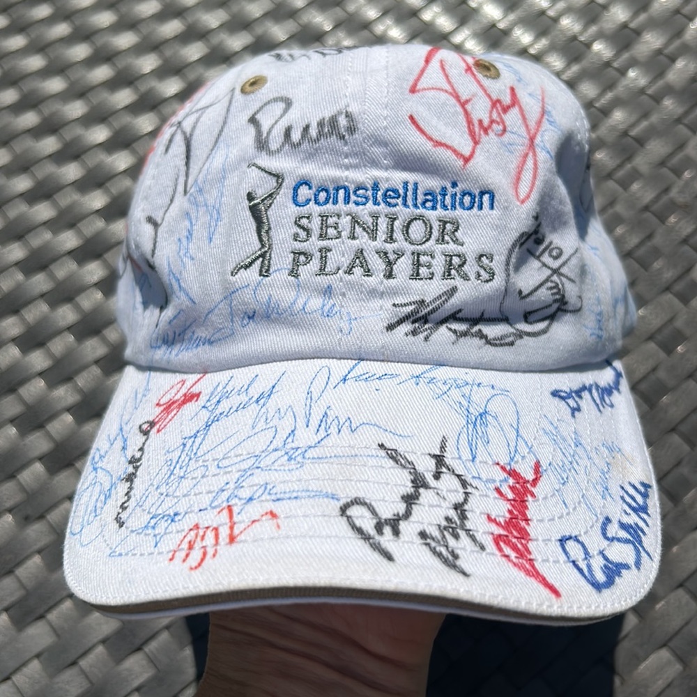 2013 Senior Players Championship Signed Autographed Golf Hat Pittsburgh PA
